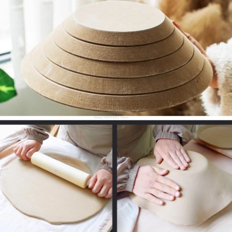 Pottery Tools Round Stack Overhang Demould Density Board Ceramic Crafts Sculpture Modeling Drying To Make Compressed Clay Board