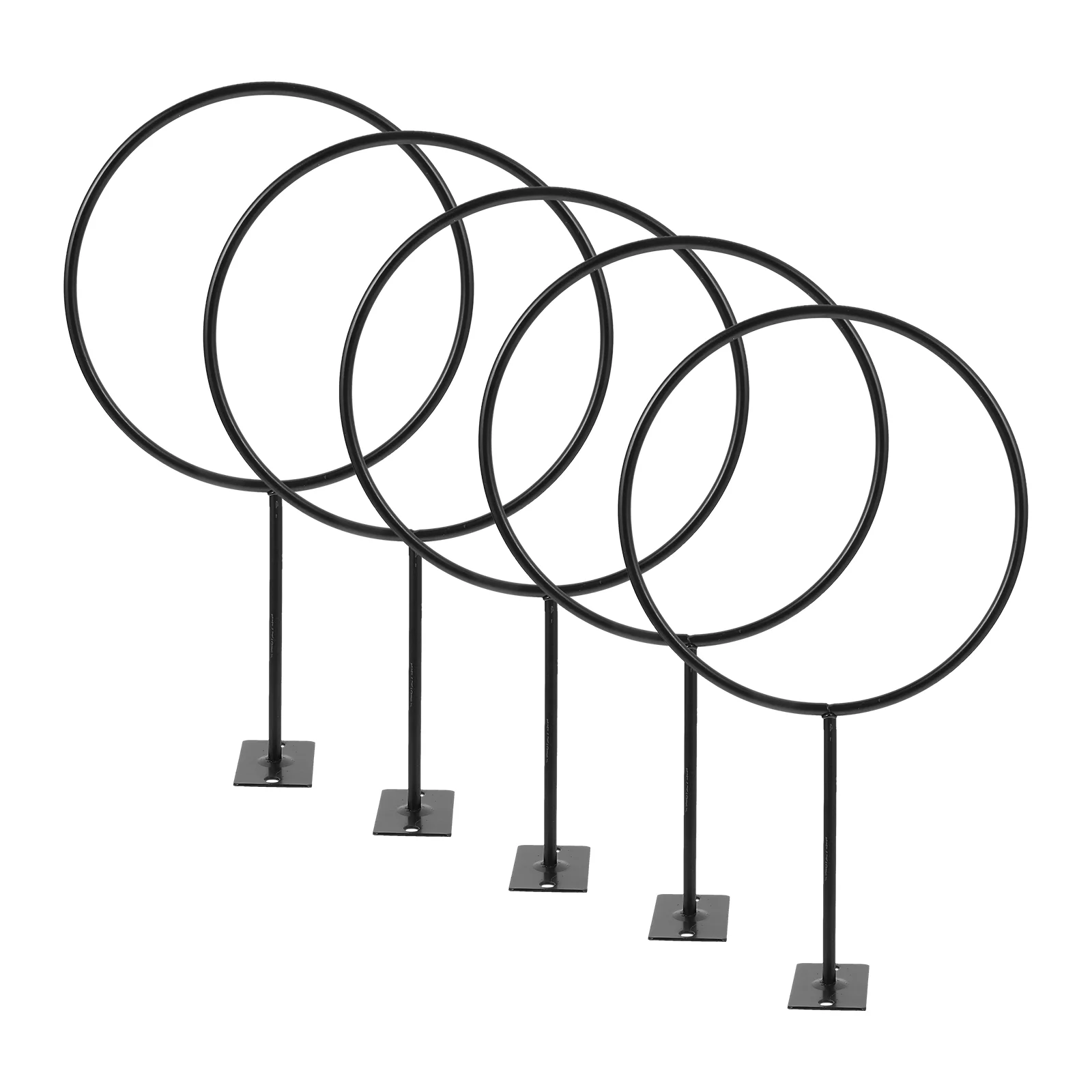 5 Pcs Ball Bracket Wall Caps Holders Basketballs Display Stand Soccer Iron for Fitness Clothes Hanging