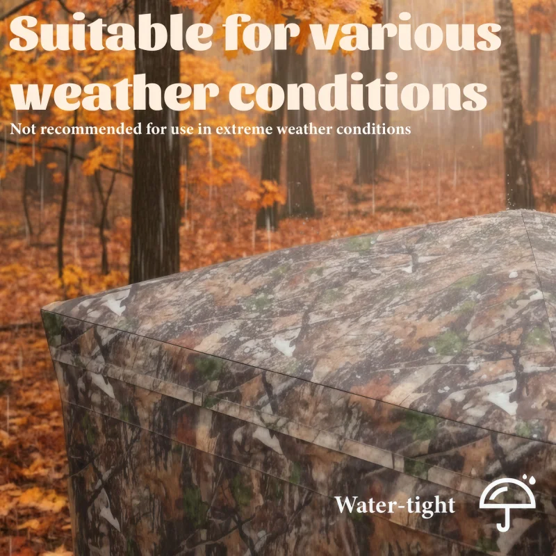 Camouflage Pop-Up Hunting Blind Easy Setup Ground Shelter Outdoor Camo Blind with Storage for Deer Turkey Duck Archery Season view 4