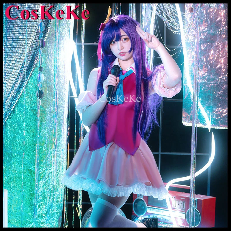 

CosKeKe Hoshino Ai Cosplay Anime OSHI NO KO Costume Lovely Sweet Nifty Daily Outfit Halloween Party Role Play Clothing XS-XXL