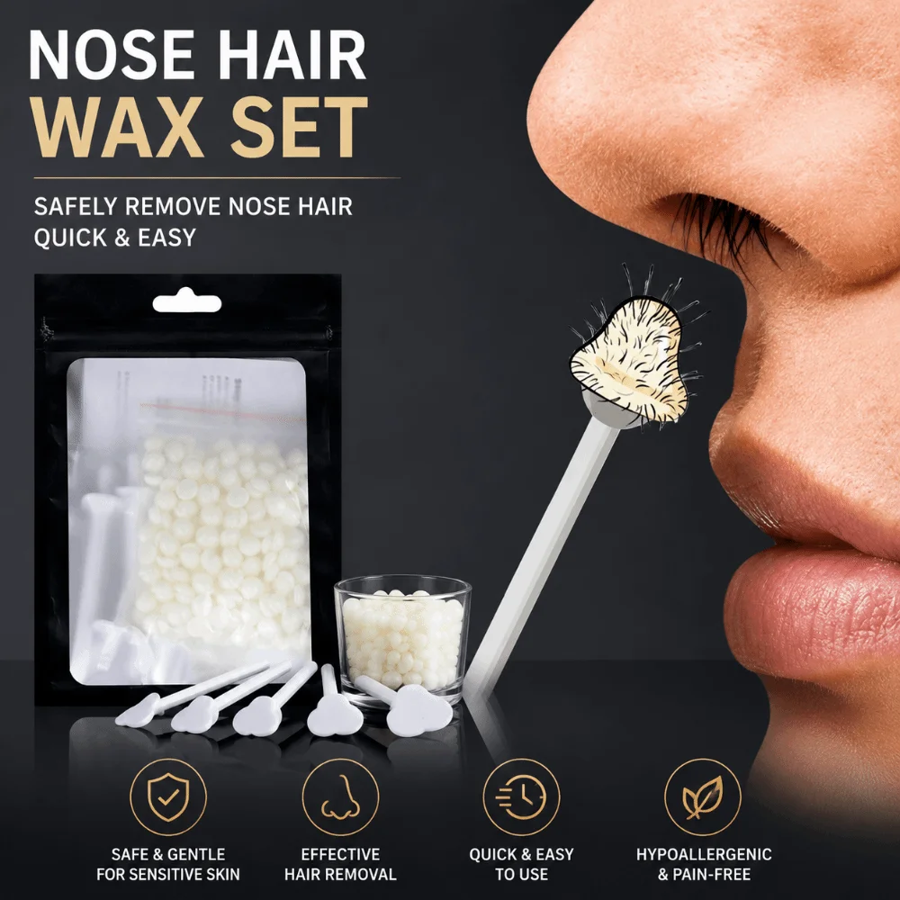 

25/50pcs Pain-Free Nose Hair Removal Wax Kit‌ Butter-Bean Beauty Accessories Tools Remove Nose Hair Stick Set