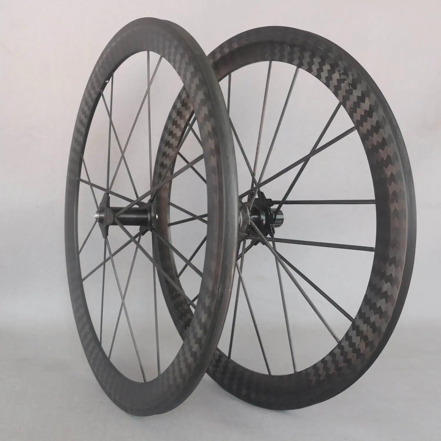 

YTYIN Full Carbon Wheelset Road Bicycle Wheeslet 700c Wheelset Carbon Integrated Spokes Front*16h Rear*20h