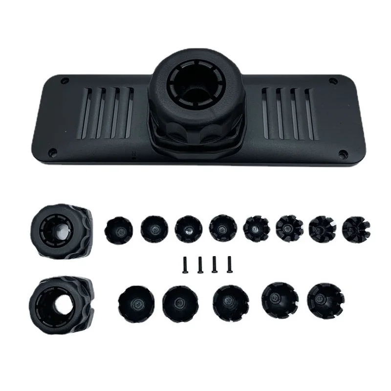 Universal Car Mirror Dash Cam Mount Connector with Special Backplate Panel For Car DVR Instead Hole distance 13.5x4cm