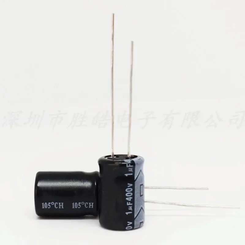 

(50PCS) 400V1UF Volume：6x12mm Aluminum Electrolytic Capacitors High Quality