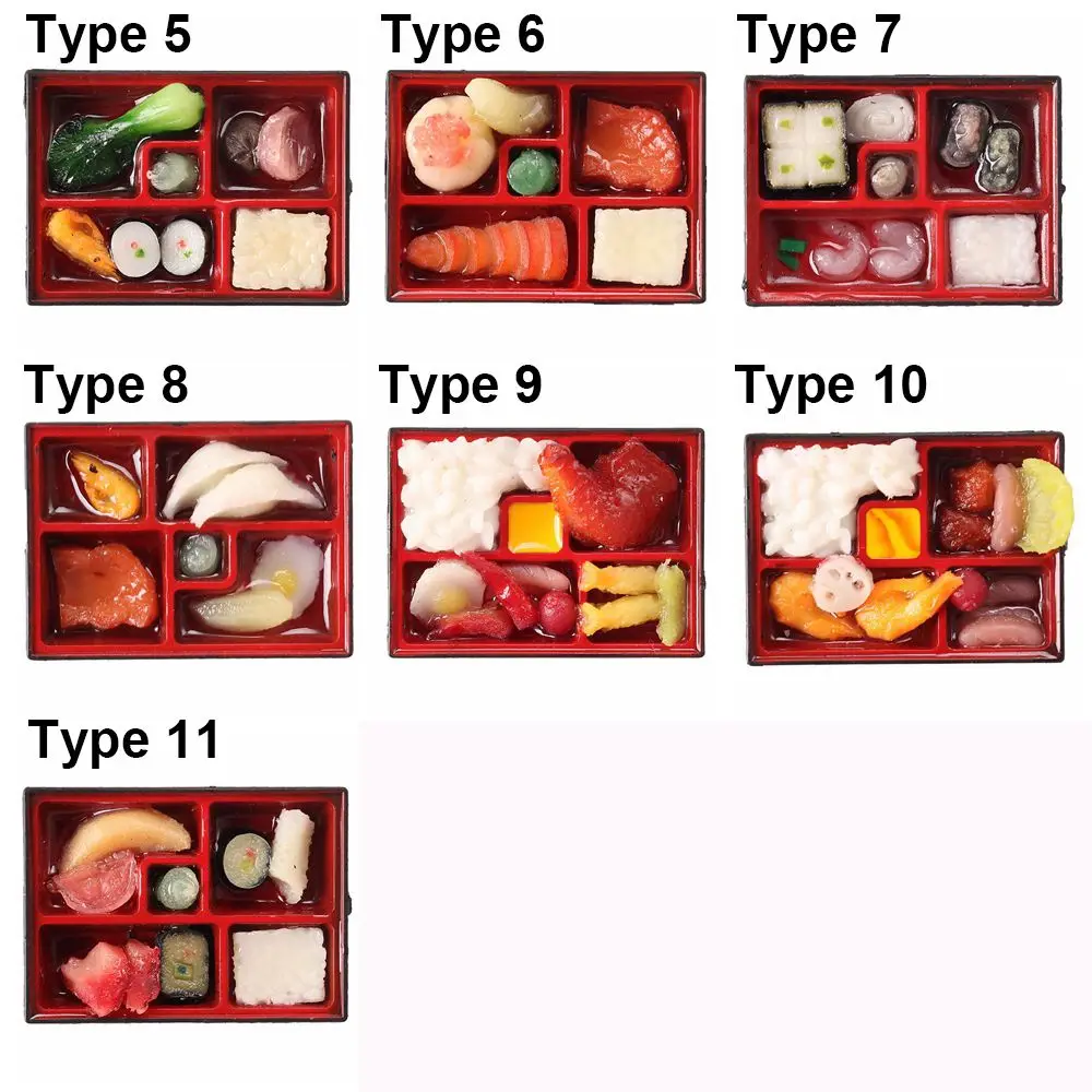 ห้องครัวเล่นบ้านอุปกรณ์ประกอบฉากภาพจำลองอาหารของเล่นตุ๊กตาอุปกรณ์เสริมขนมขนาดเล็กเครื่องดื่มตุ๊กตาเบนโตะ