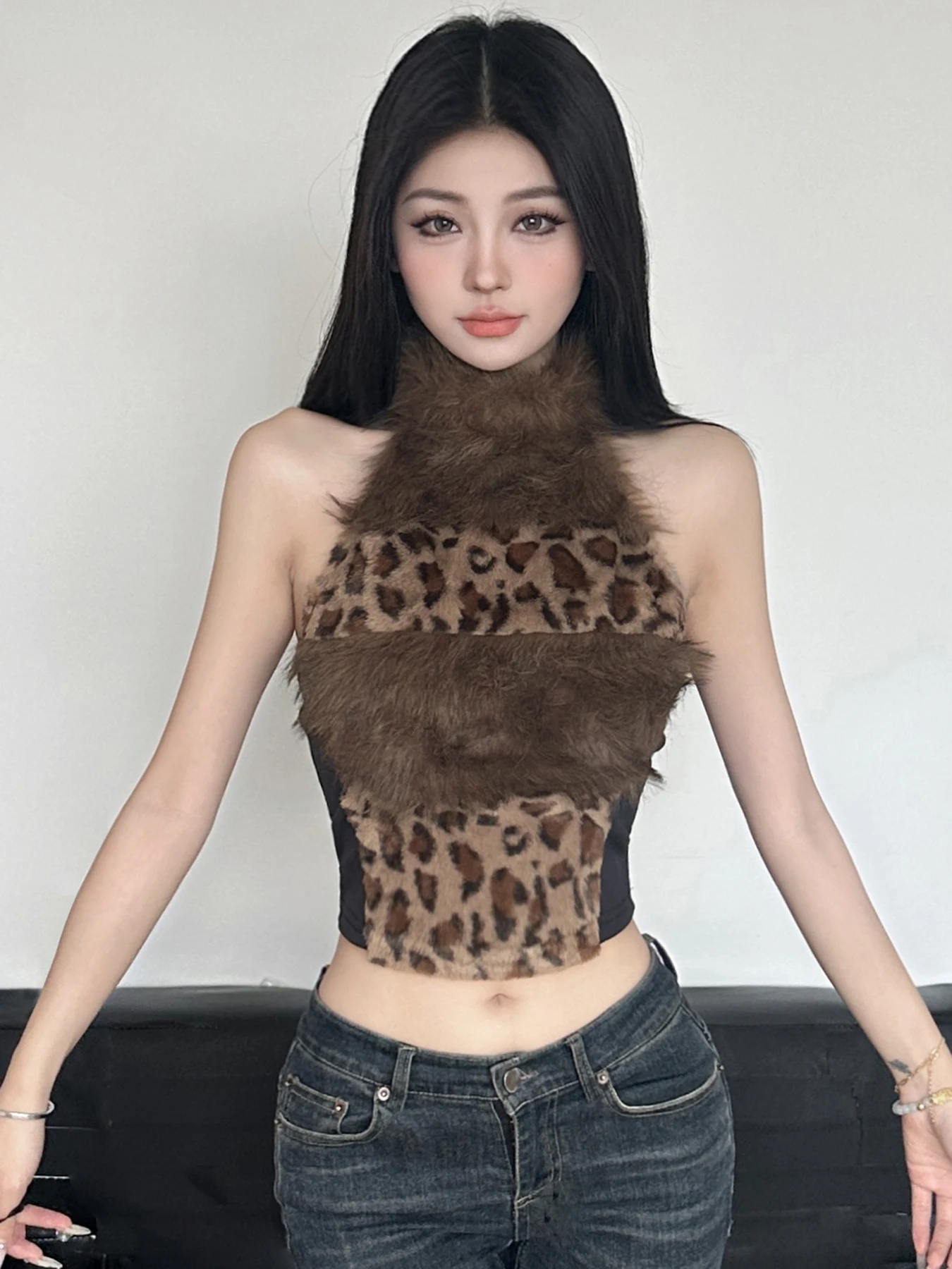 

Свитера Джемперы Пуловеры Женский вязаный топ Вязаный крючком Женская классическая вязаная водолазка в западном стиле Шерстяная укороченная водолазка Art BF