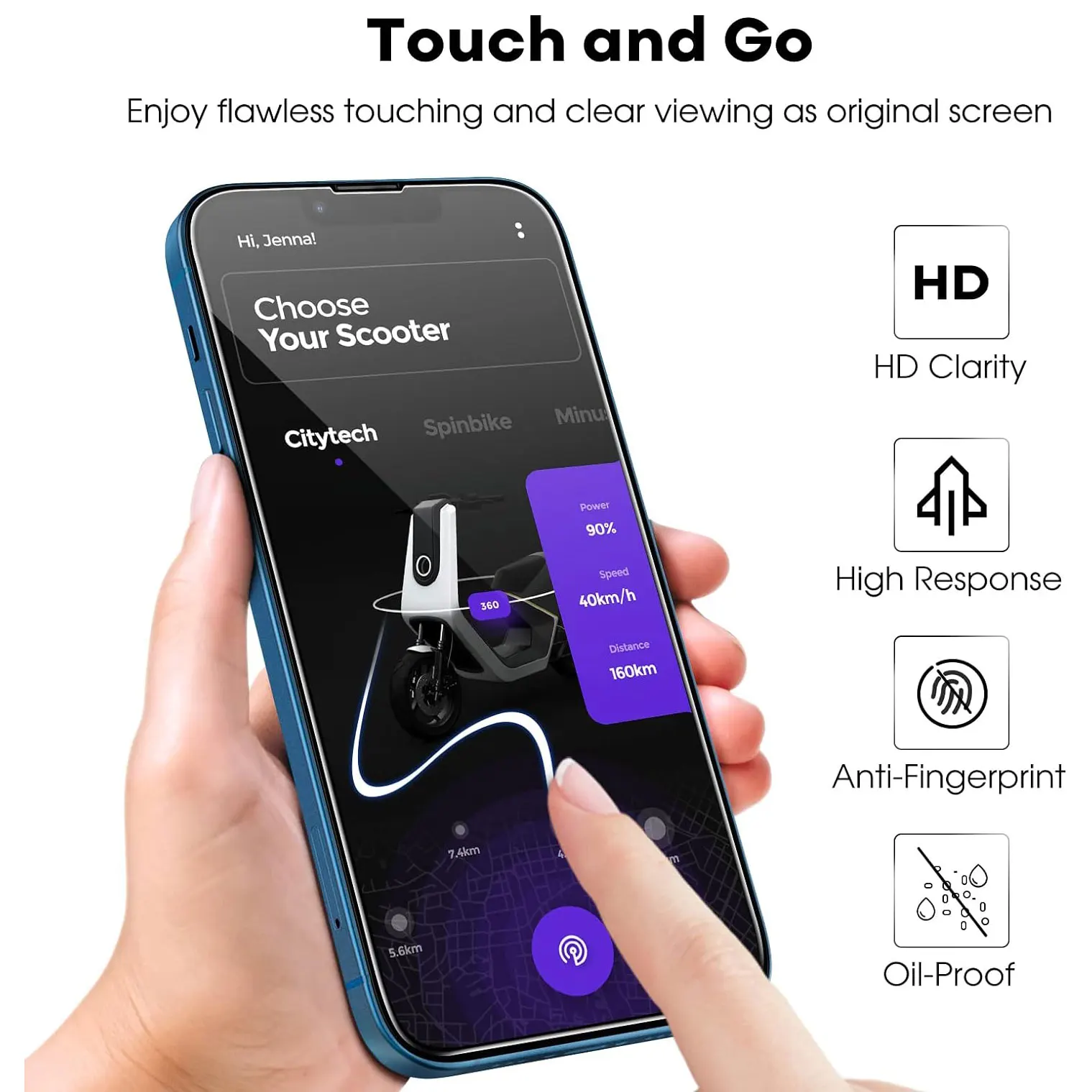 1-5PCS 9H Full Cover Tempered Glass For iPhone 15 13 12 11 Pro Max Protective Glass on iPhone XS Max XR 14 Plus Screen Protector