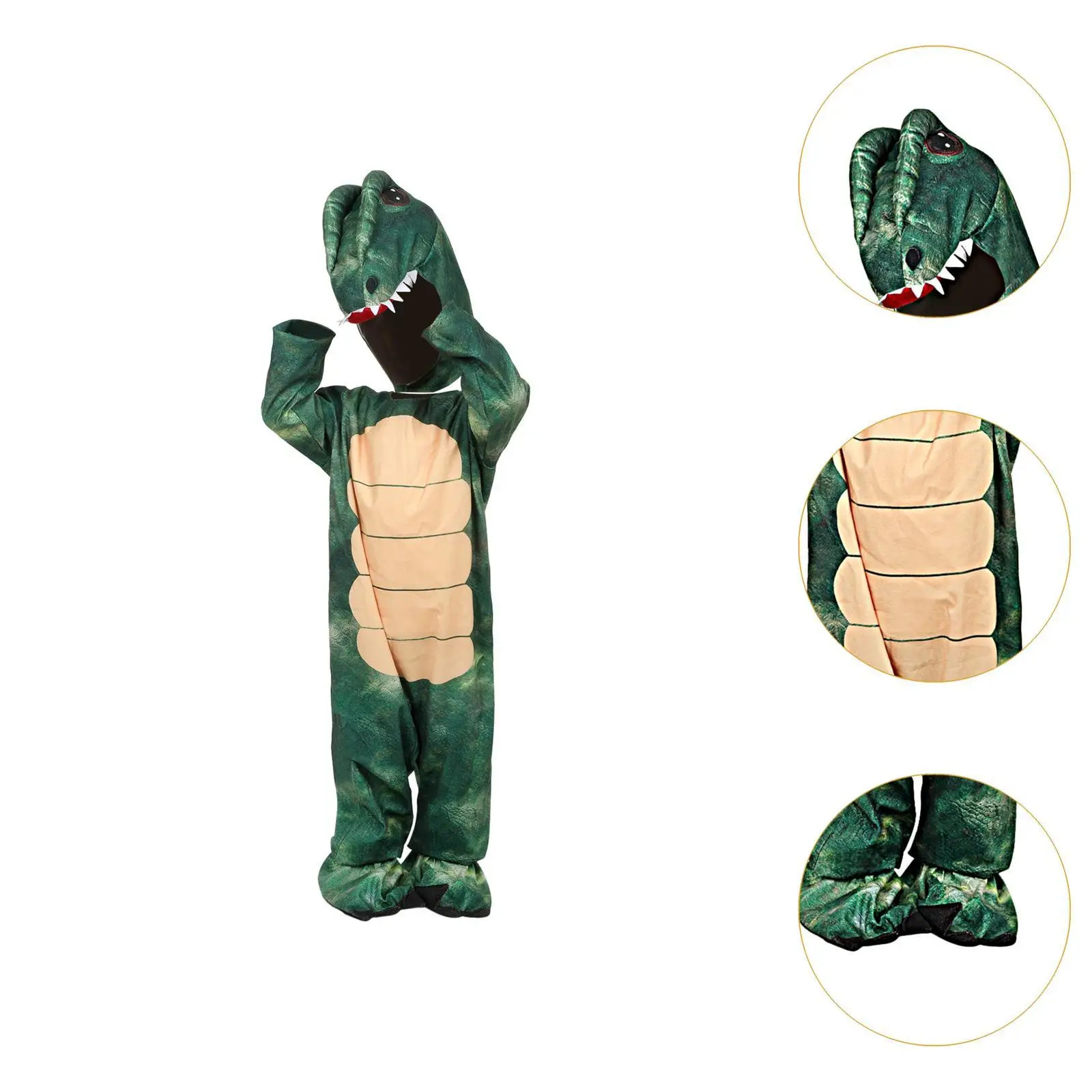 Kids Dinosaur Costume for Boys Comfortable Dressing up Halloween T Rex Costume for Festival Stage Show Role Playing Photo Props