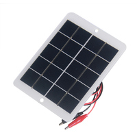 1pc 10W 5V Solar Panels Outdoor Portable Polycrystalline Solar Panel With Clip For 3.7-5V Battery Charging Lamps Fans Pumps
