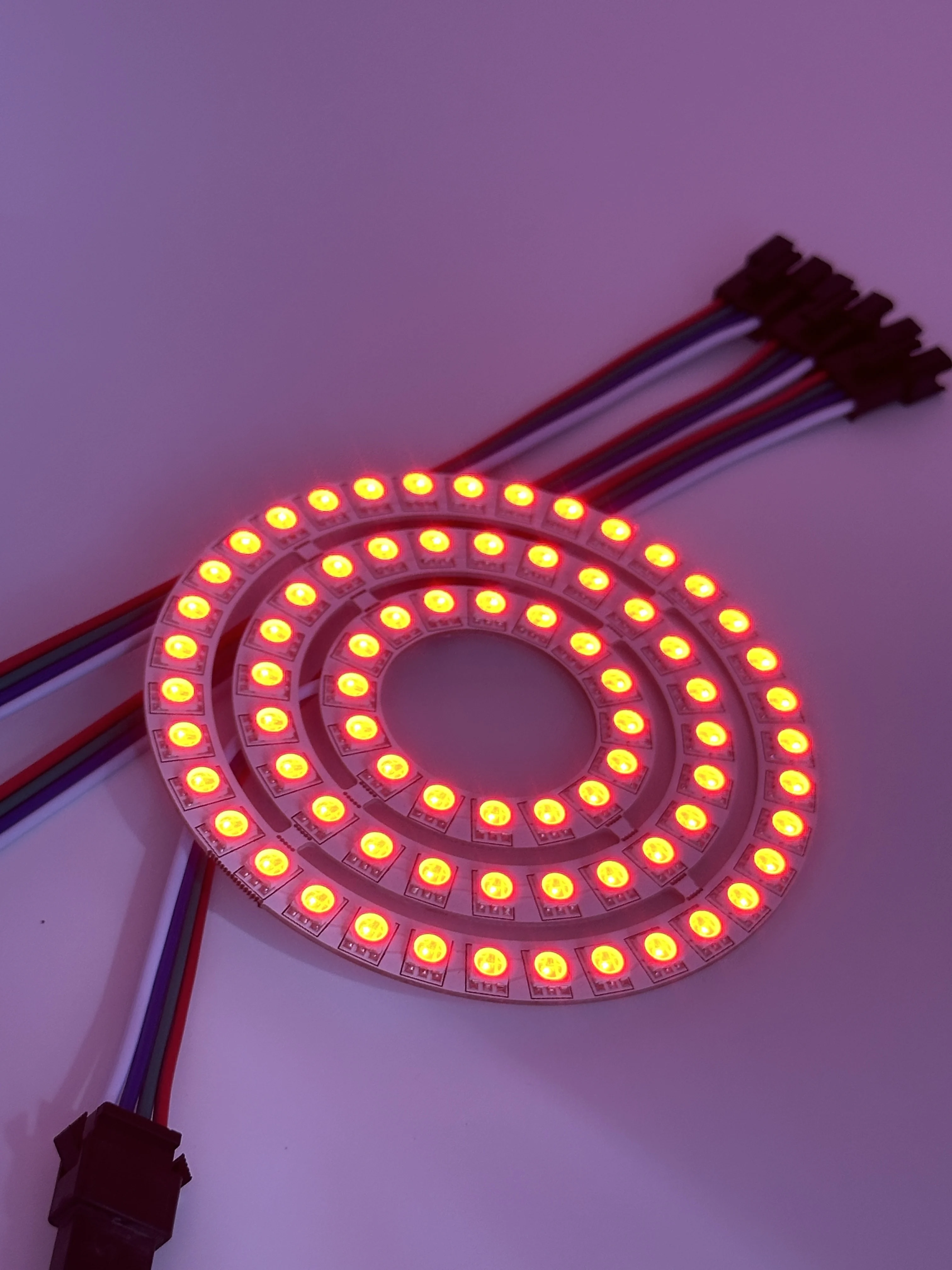 DC12V 4Pin WS2815 DIY LED Ring Individually Addressable Built-in IC 5050 RGB Round Modules Circle Light 16 24 35 Pixels