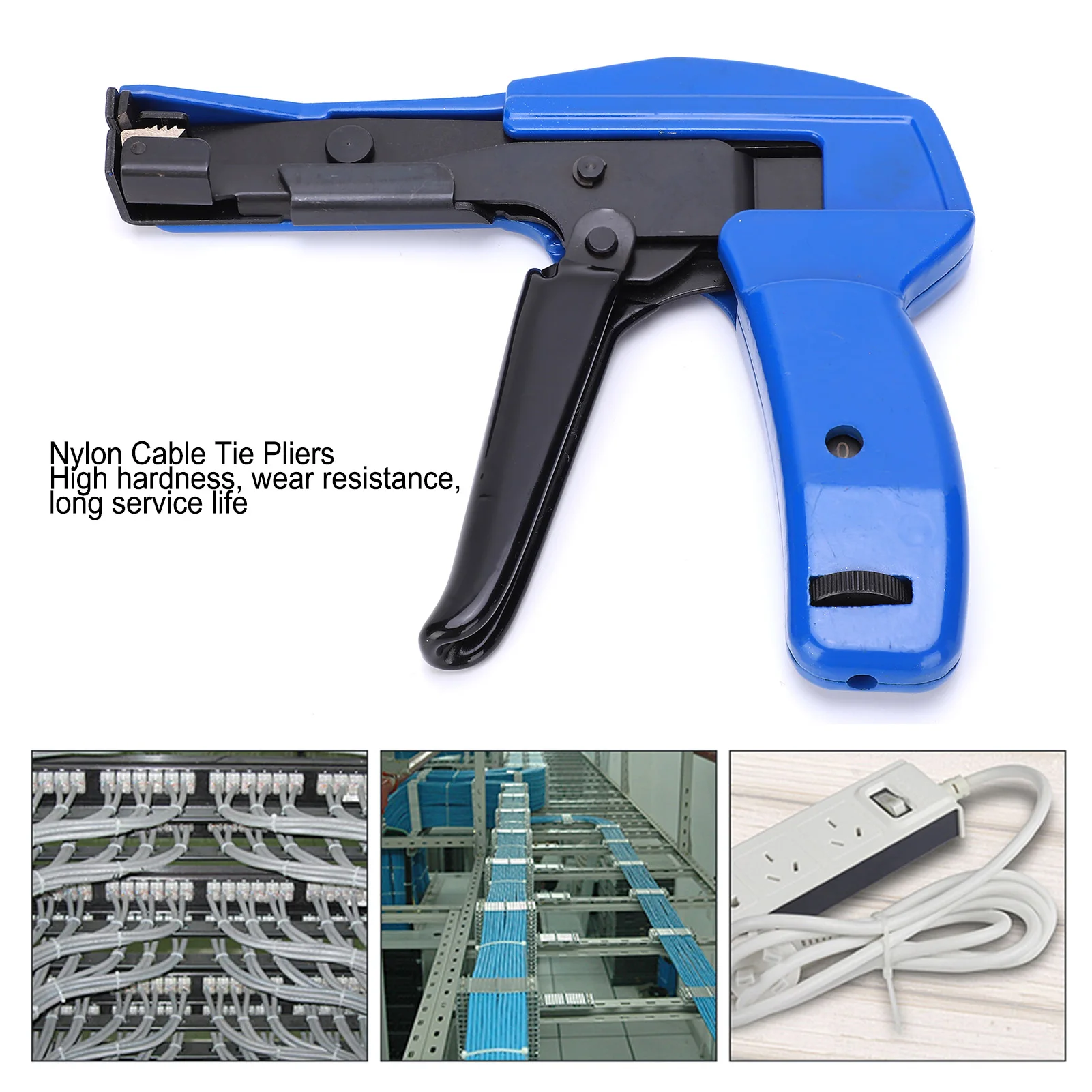 HS-600A Nylon Cable Tie Pliers Comfortable Handle Fits Your Hand High Carbon Steel Wire Fastening Cutting Tool Accessory
