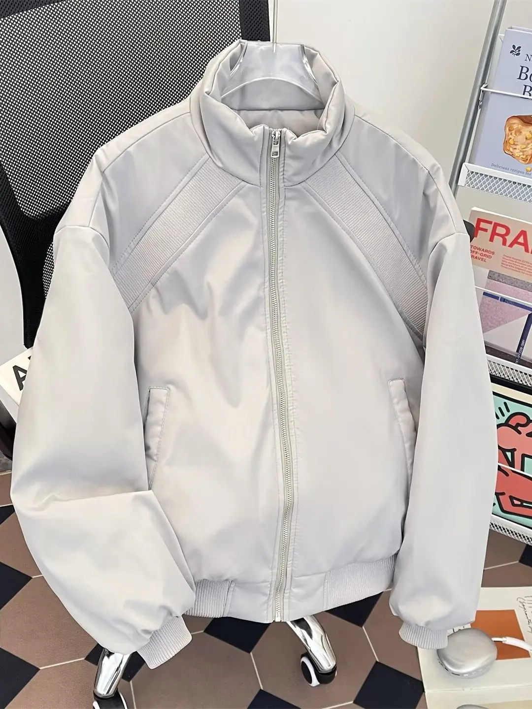 

Ретро-американская утепленная хлопковая куртка для мужчин, зимняя теплая бейсбольная куртка с воротником-стойкой, повседневная свободная молодежная модная модель