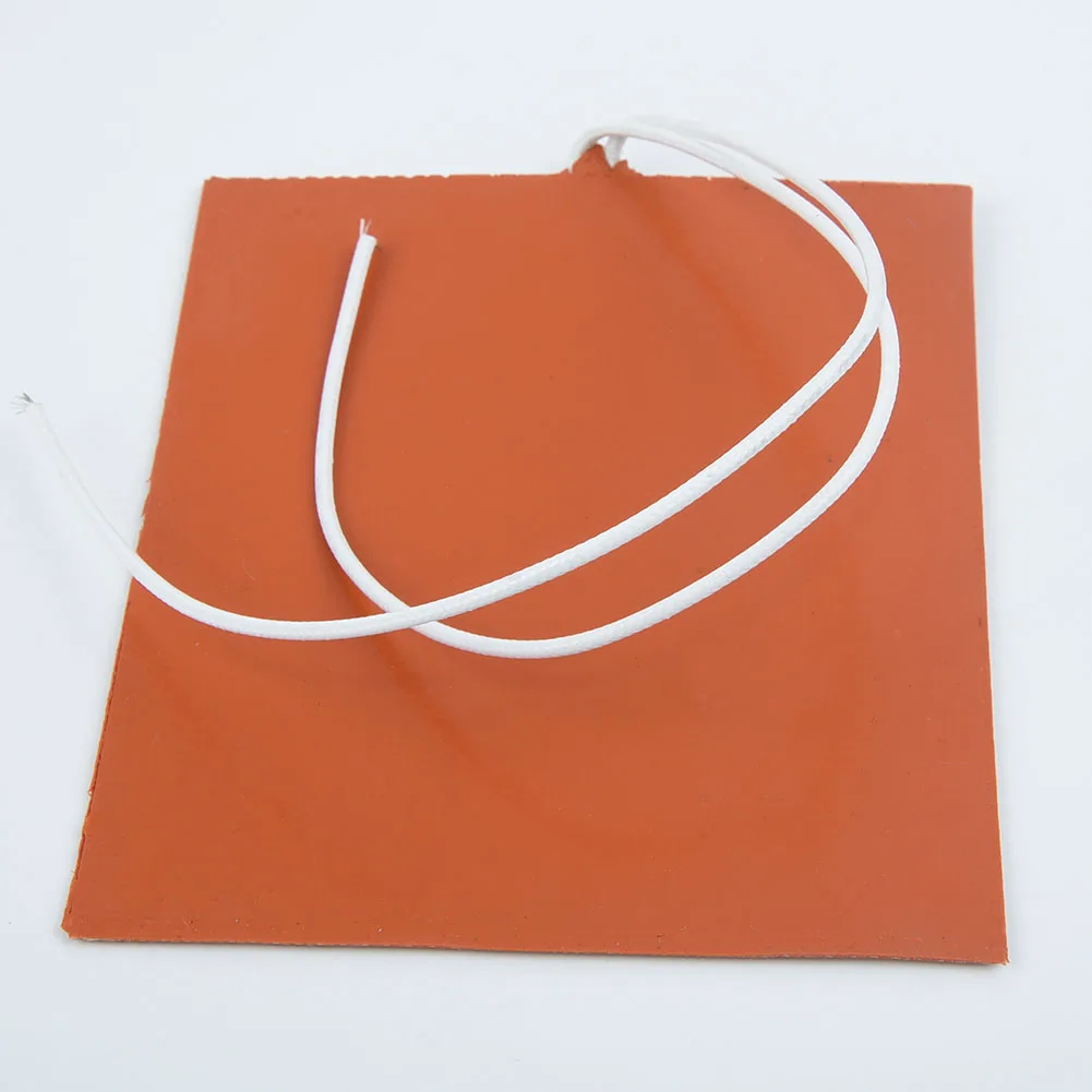 12W/12V 100x120MM Replacement Soft Silicone Rubber Heater Pad Wiring Thermistor Heated Bed Electric Warming Products