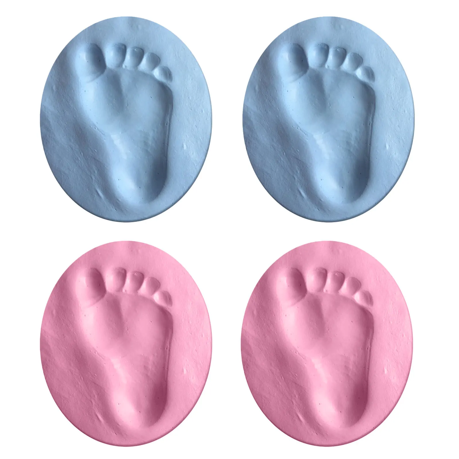 

4 Pcs Newborn Keepsake Hand Foot Prints Baby Gift Moulding Kit Souvenir Footprint Mud Casting