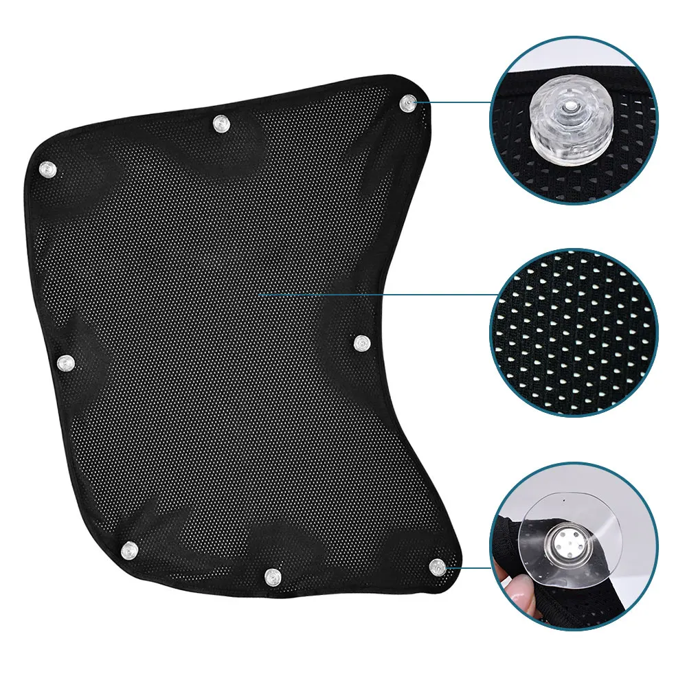 2PCS หน้าต่างด้านข้าง Sun Shade สําหรับกึ่งรถบรรทุกสําหรับ RV กึ่งรถบรรทุก Volvo รถบรรทุก Freightliner Sunshade พร้อมถ้วยดูด UV ป้องกัน