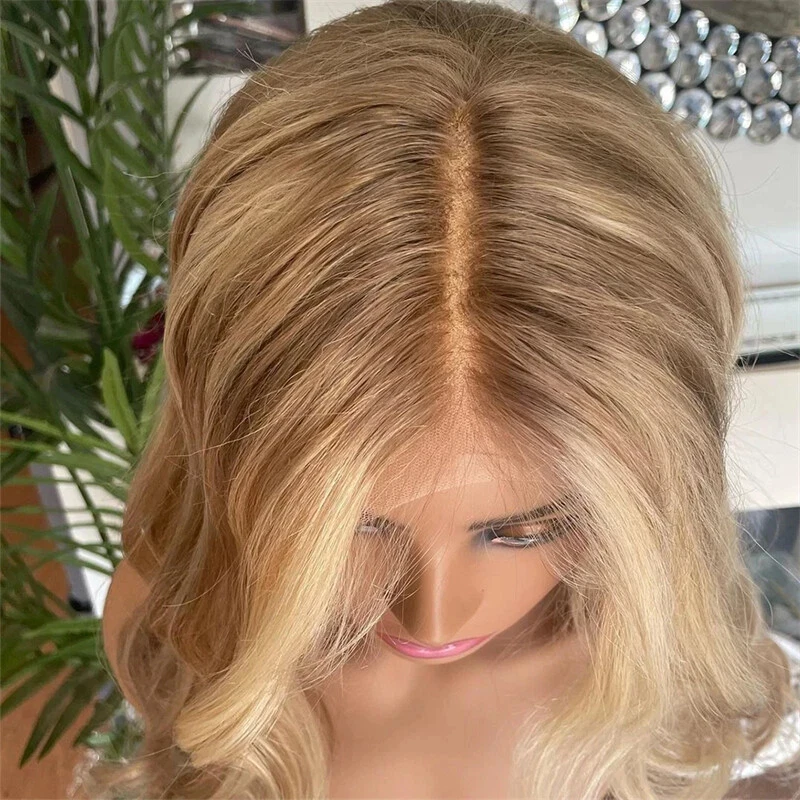 

Парик с омбре-эффектом, золотисто-коричневый, с HD-кружевом спереди, с предварительно вычесанной линией роста волос, высококачественный синтетический парик для вечеринок, повседневной носки, косплея, смесь с натуральными волосами