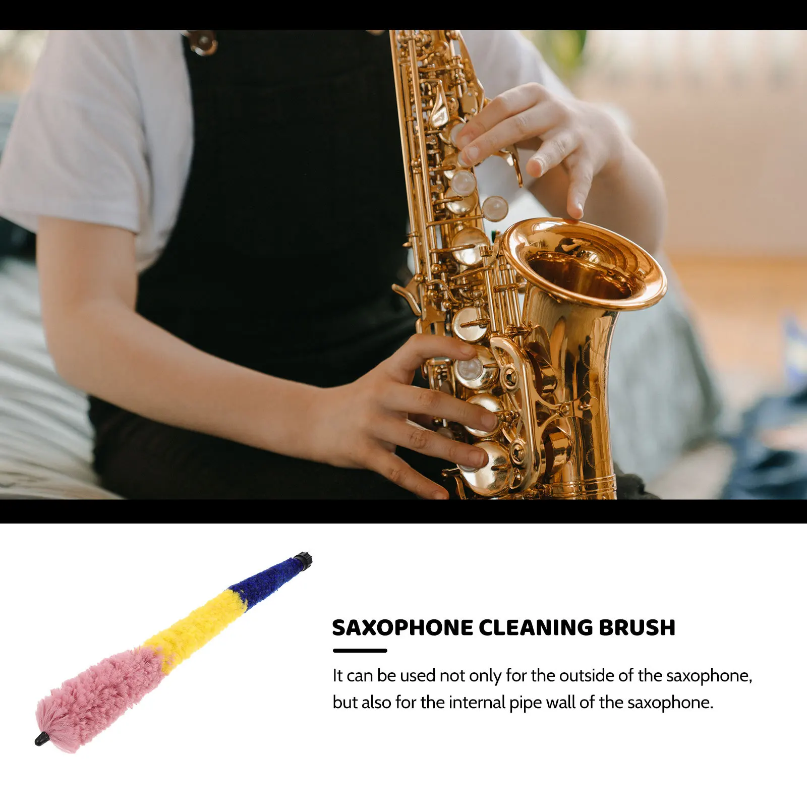 

Saxophone Cleaning Brush Premium Soft Bristles For Internal External Cleaning Durable Portable Maintenance Tool Instrument
