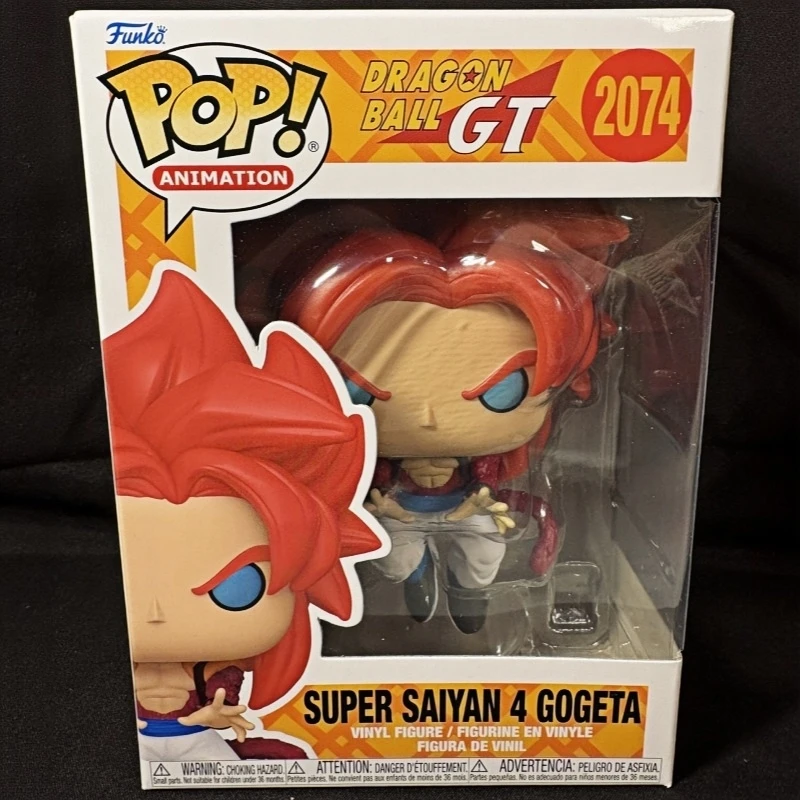 Funko Pop! Original Dragon Ball GT Super Saiyan 4 Gogeta #2074 Vinyl Figure Anime Collectible Model Desktop Decor Gift for Fans