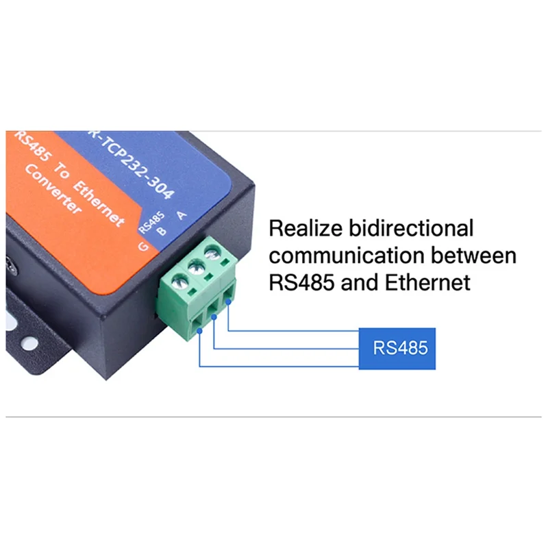 Convertisseur de port série Modbus RS485 vers Ethernet, serveur USR-TCP232-304, transmission de données, prise en charge DHCP/DNS, prise EU-A79U