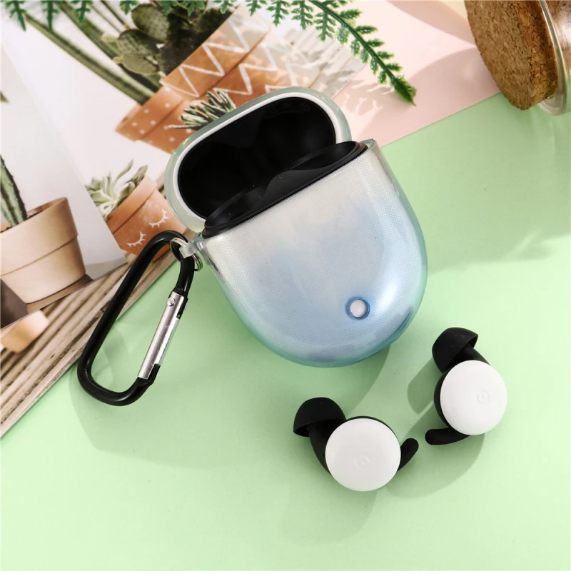 Headset Protective Cover Shockproof Protection Box With Key Chain Earphone Box Cute Multicolour For G-oogle Pixel Buds 2 Earbuds