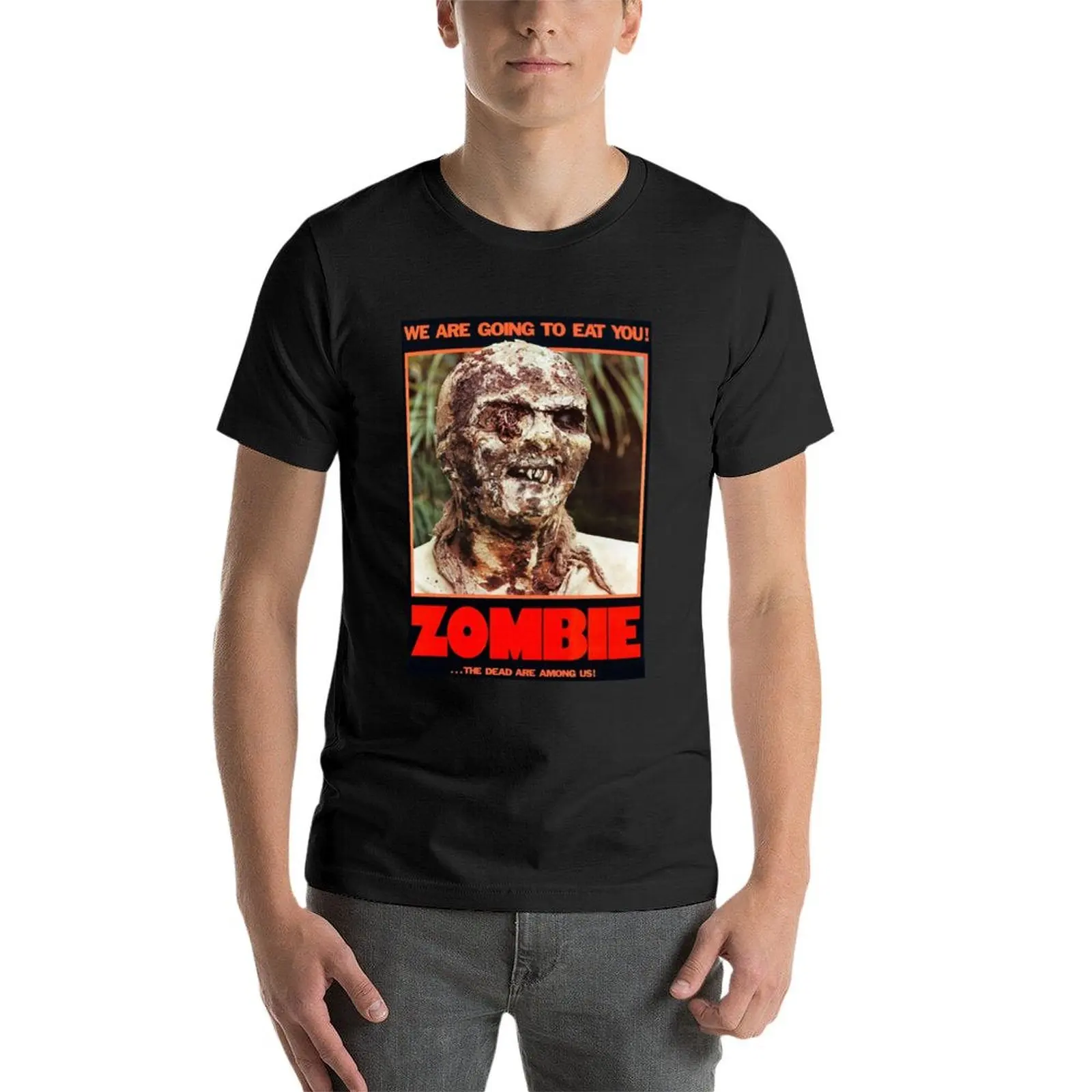 Red lucio fulci Italian Zombie Italian Horror T-Shirt aesthetic clothes funnys mens workout shirts