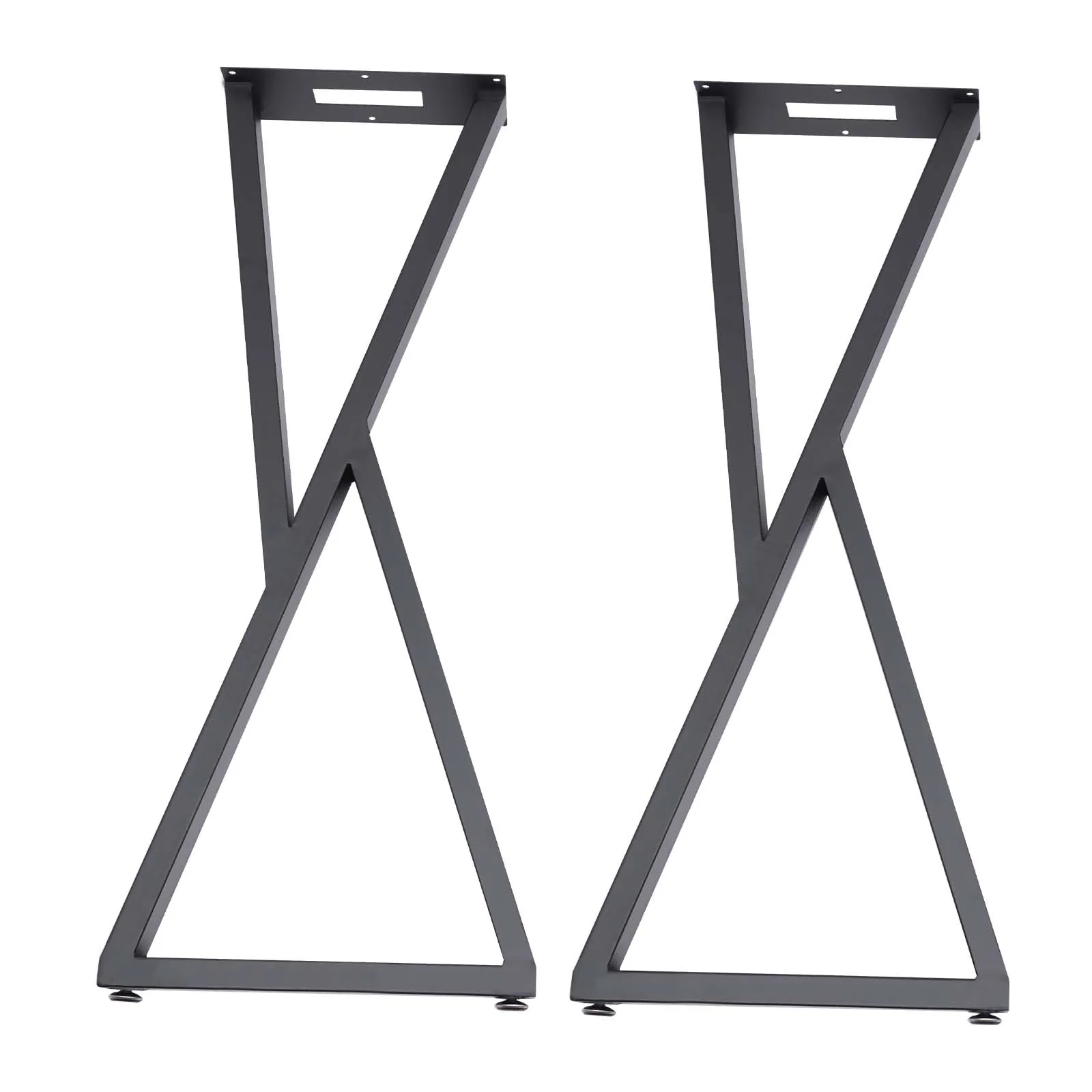 

32 Inches Set of 2 DIY Table Desk Bench Legs Coffee Metal Iron DIY Furniture Leg, 2x Table Desk Bench Legs 200kg Capacity