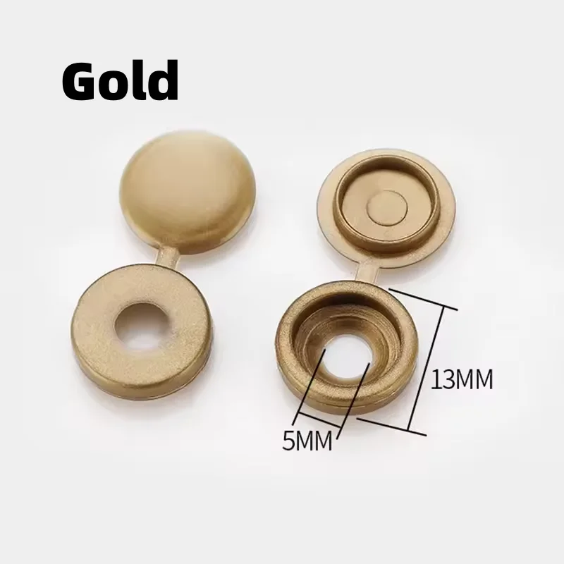 100 ชิ้นสกรูฝาครอบหมวกตกแต่งเล็บหมวกสําหรับเฟอร์นิเจอร์รถยนต์และฮาร์ดแวร์ Cross สกรูสําหรับ Bolts & Nuts