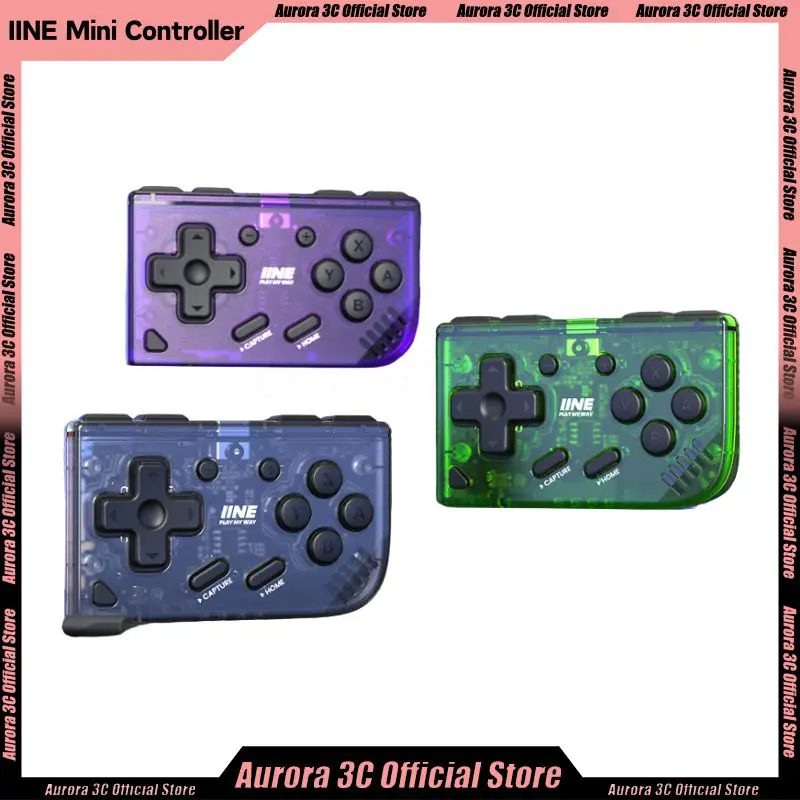 

IINE Mini Retro Ananke Controller/ Turbo Function Multi-Platform Joystick Interchangeable D-Pad Controller Handheld Game Custom