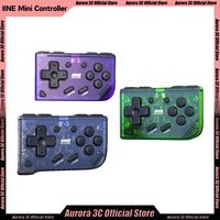 IINE Mini Retro Ananke Controller/ Turbo Function Multi-Platform Joystick Interchangeable D-Pad Controller Handheld Game Custom