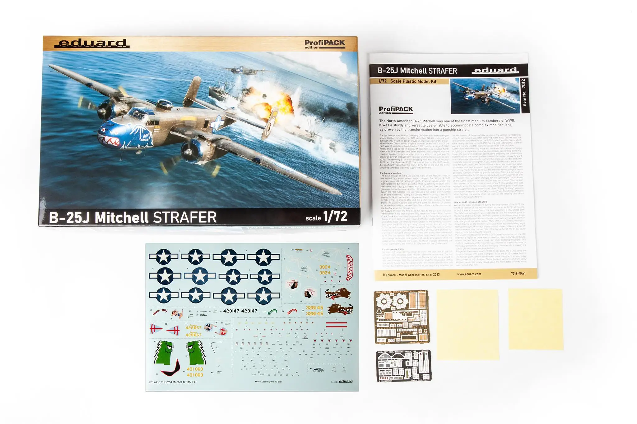 Eduard 7012 1/72 B-25J Mitchell Strafer ProfiPACK Model Kit