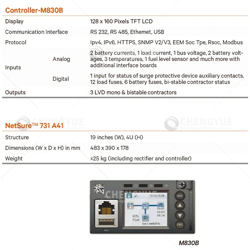 VERTIV netsure 731A41 DC telecom power 200A telecom poder rectifier module R48-3000e3