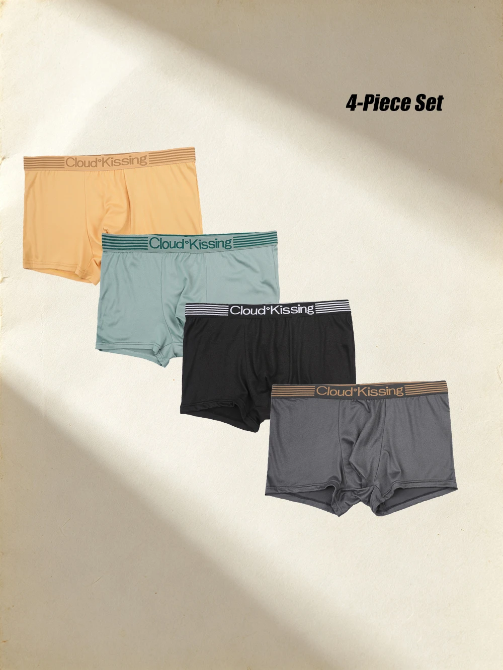 4 Pack Men's Silken Touch Boxer Briefs Comfortable Soft Stay-Put Waistband Zero-Pinch Fit Year-Round Daily Premium Boxers
