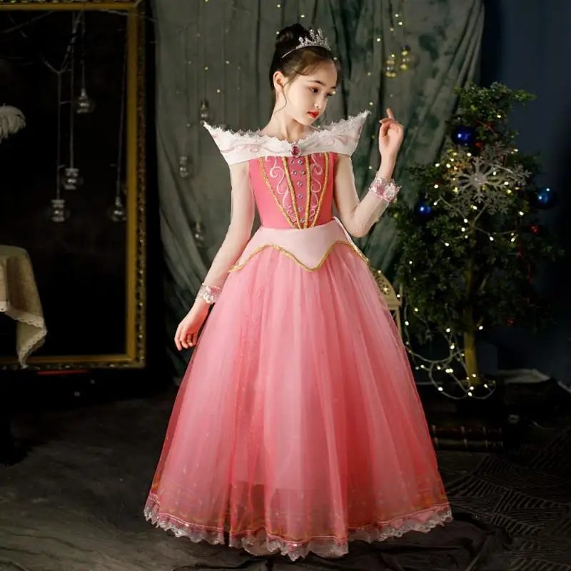 

Girl Princess Cosplay Costume Halloween Dress Up Girls Dress Skirt Outfits Birthday Dresses Kid Drama Performances Clothes Gifts