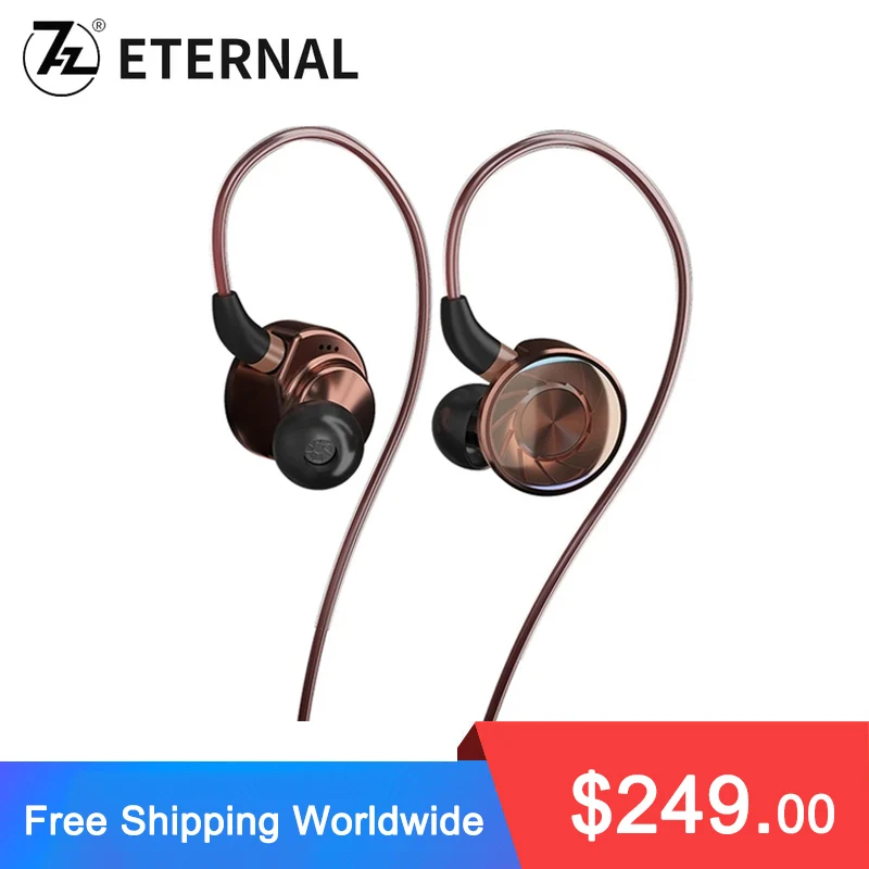 

7HZ ETERNAL Dynamic In-Ear Earphone 10th Anniversary Earbuds with MMCX Cable Come With Equally Stylish All Aluminum Storage Box