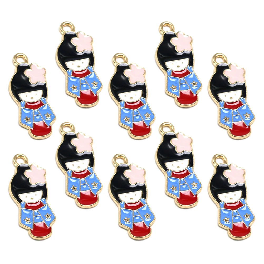 

10 Pcs Girls Bracelet Accessories Fashion Alloy Pendant Charms DIY Jewelry Making Pendants Set Unique Shape Design
