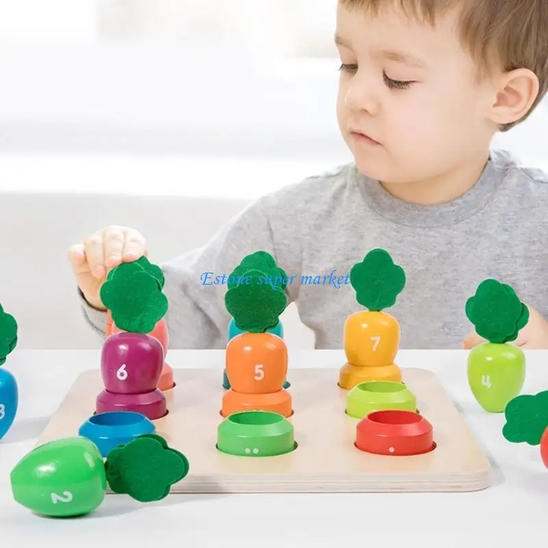 무 장난감을 당기는 손과 눈 조정 훈련을 위한 090B 어린이 번호 인식 장난감