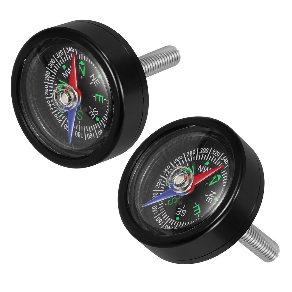 

2 Sets Cycling Compass: Bike Accessory For Precise Direction - M6x35 Headset Mounted Compass - Cycling Equipment Gear For Mounta