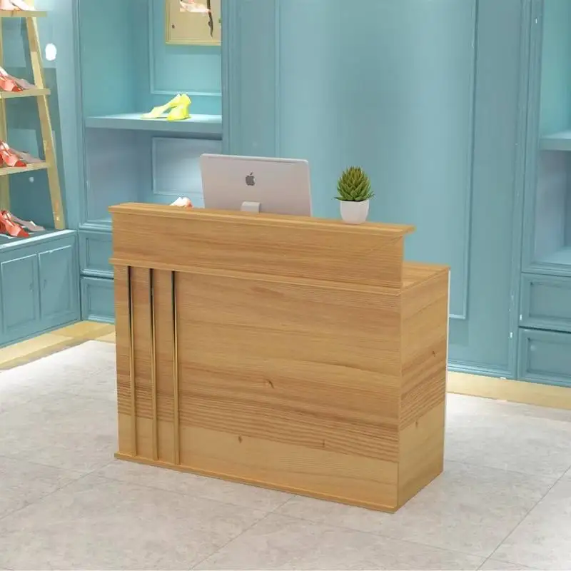 Banchi reception vintage di design Cassetti vintage Banchi reception classici di lusso Mobili reception moderni in legno bianco Mostrador