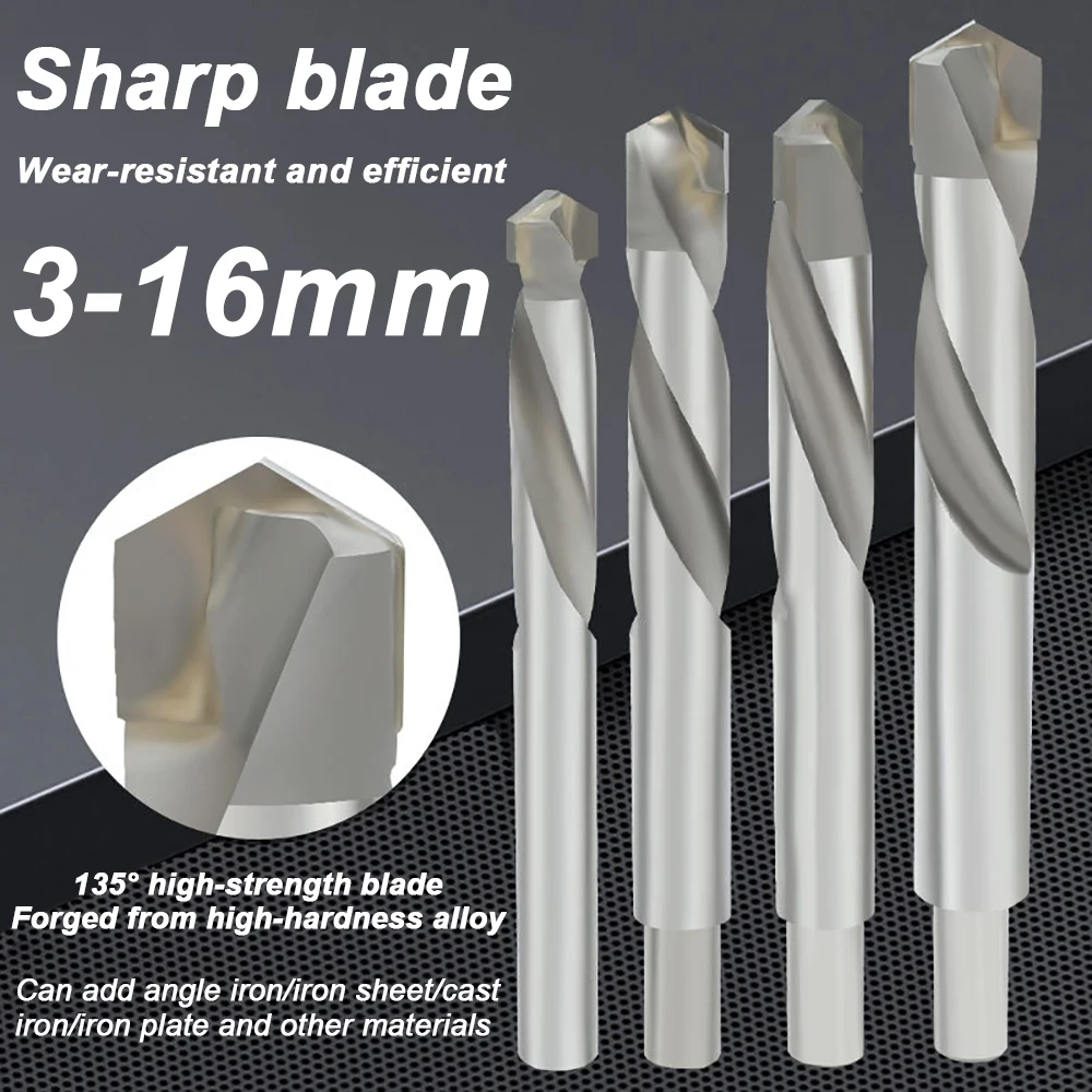 

Cemented carbide Drill Bit Fit For Stainless Steel Metal Wood Plastic Drilling Professional Hand Tools 3 4 5 6 7 8 10 12 15 16mm