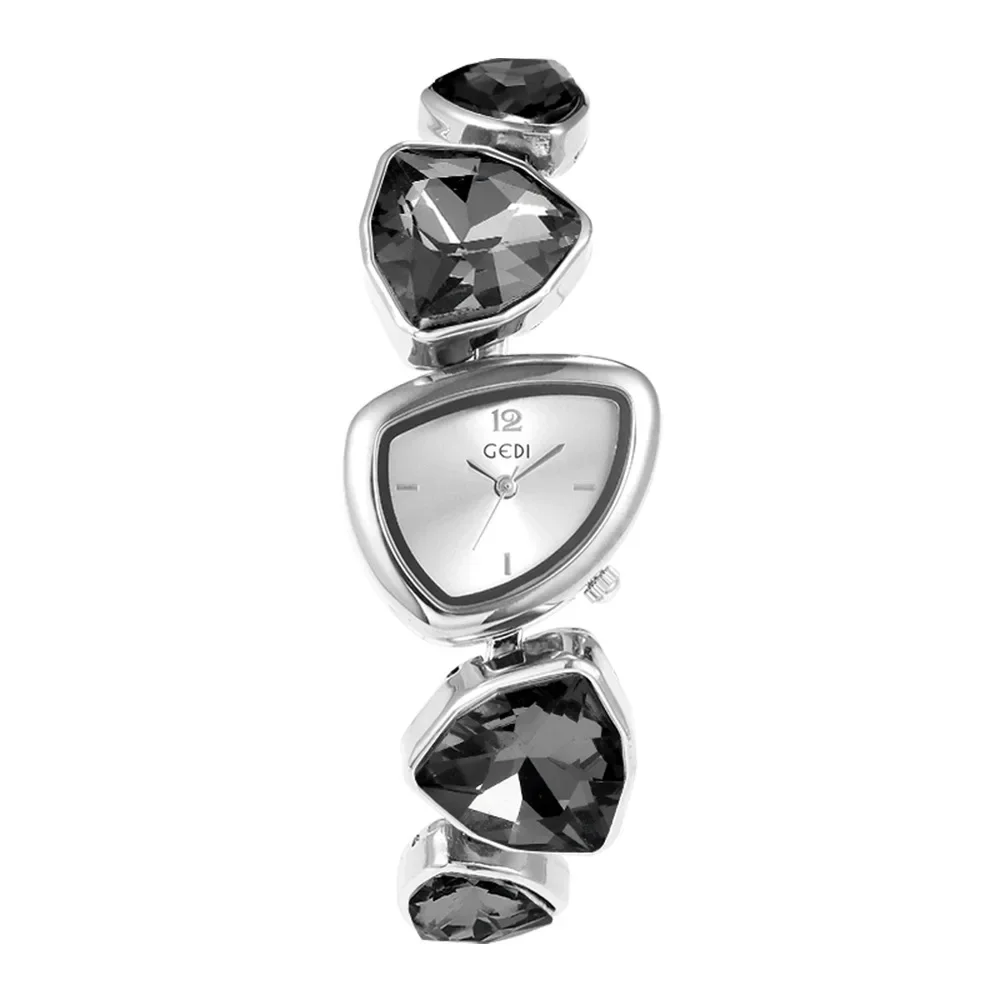 Women Watch Brand High Beauty Luxury Crystal Diamond Metal irregularity Bracelet Waterproof Diamond Female Fashion Clock Watches