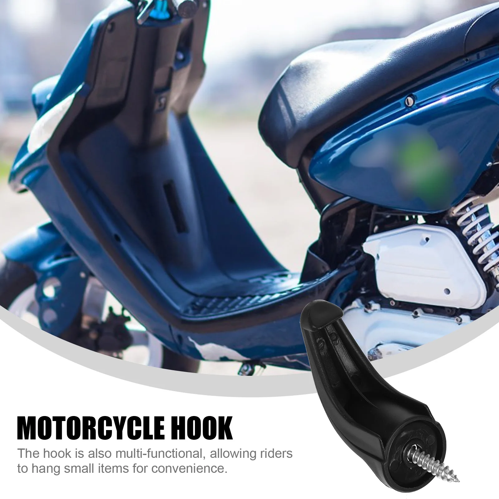 

Multifunctional Motorcycle Hook Hanging Storage Hanger Compact Durable Lightweight Easy Install Accessory For Bike