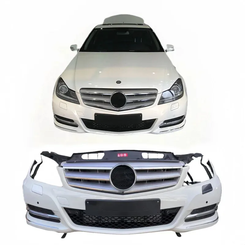 

C-Class W204 Auto Parts Luxury Sports Front Bumper Body Kit Grille Used for Old C300