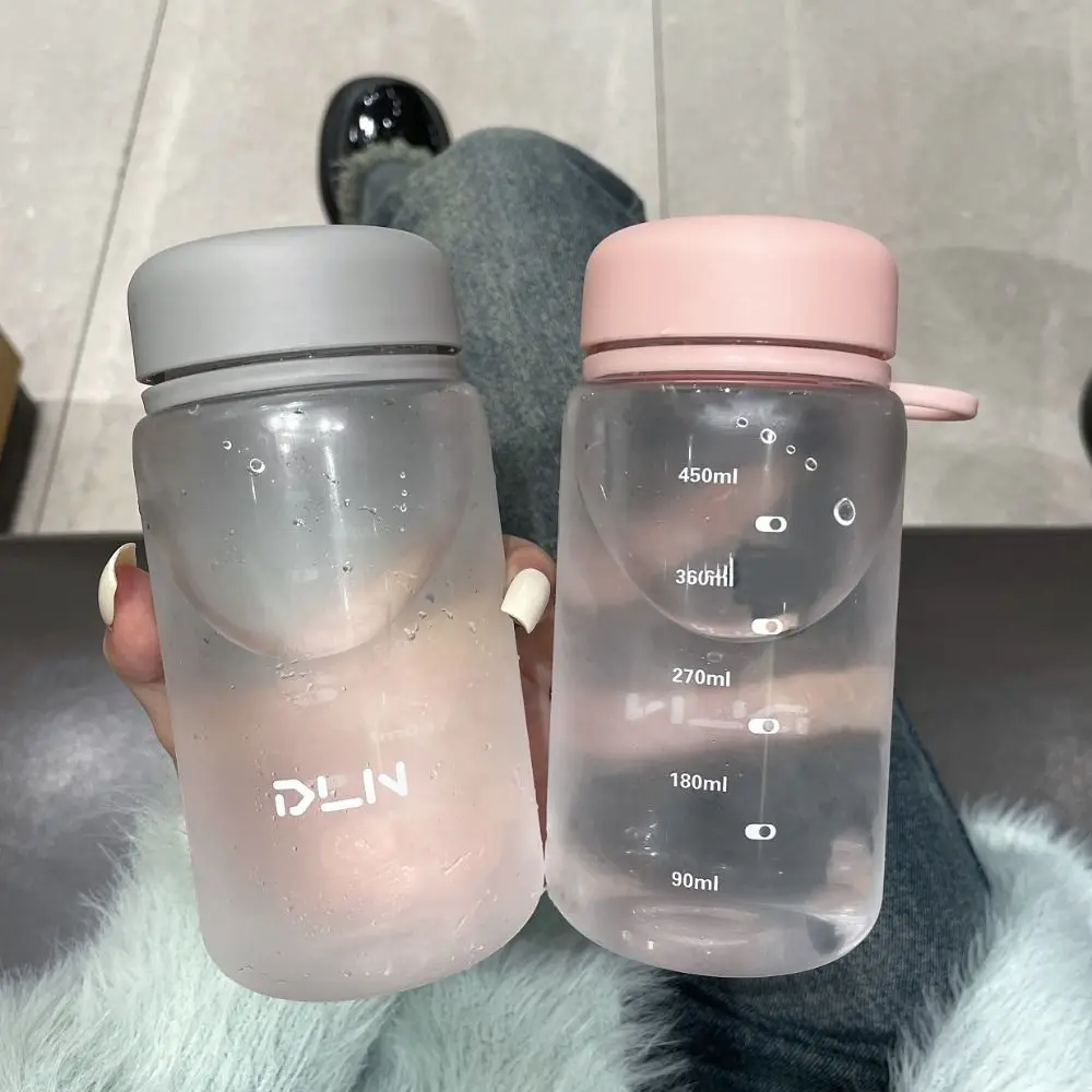 

450ml Transparent Plastic Cup Transparent Leakproof Milk Water Bottles Portable Dustproof Drinking Water Bottle Bubble Tea