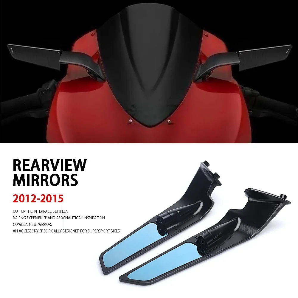 

Motorcycle Mirror Wind Wing Adjustable Rotating Rearview Mirror For Ducati Panigale 1199 S Tricolore PANIGALE 899 ABS 2013-2015