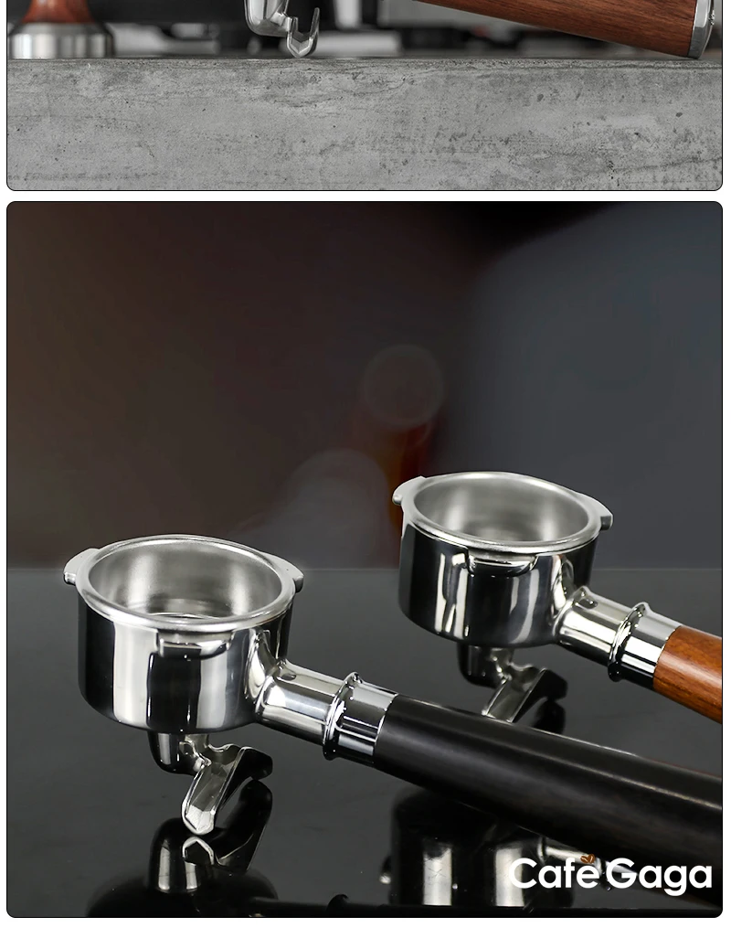 54 mm Kaffee-Siebträger ohne Boden, nackt für Breville Sage 870 878 880 Filterkorb, Espressomaschine, Zubehör, Barista-Werkzeuge – Detail 15