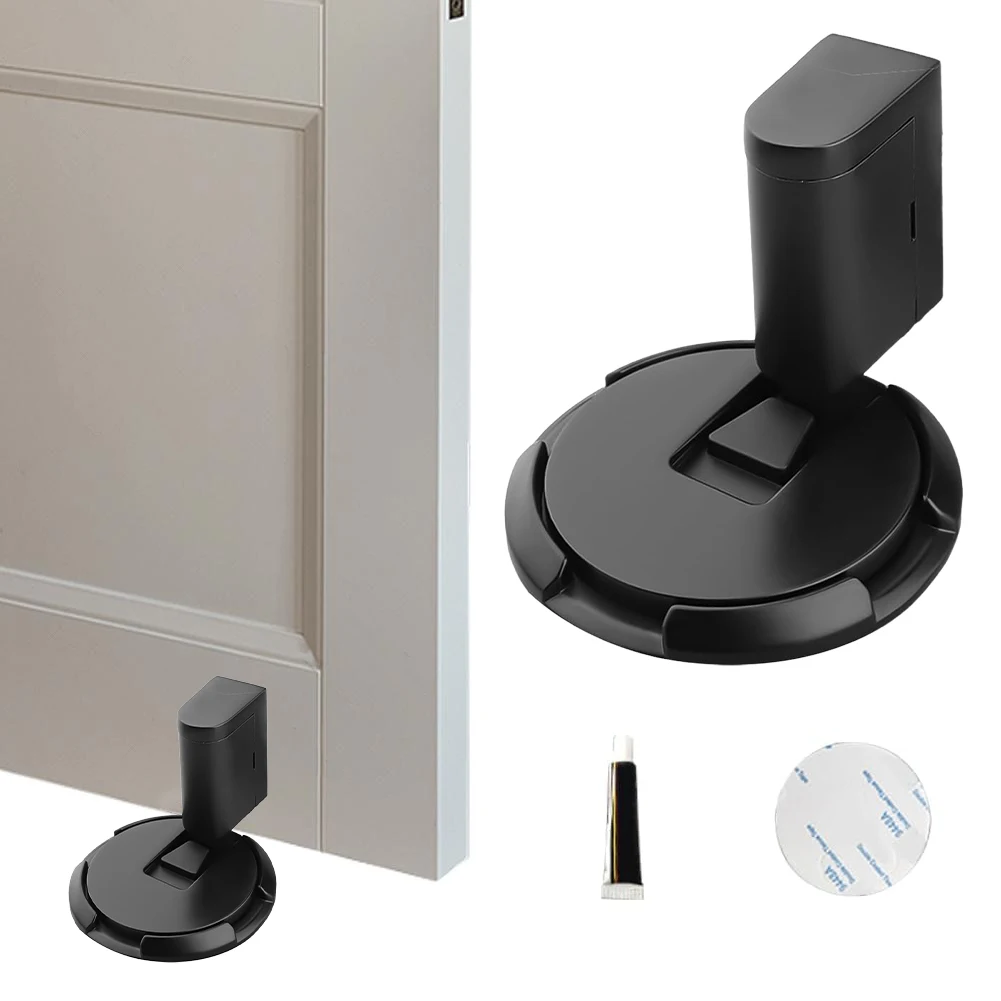 

Магнитный дверной стопор-фиксатор для защиты стен, держатель двери в открытом положении, бесшумный напольный механический ограничитель без сверления для офиса, дома, гаража