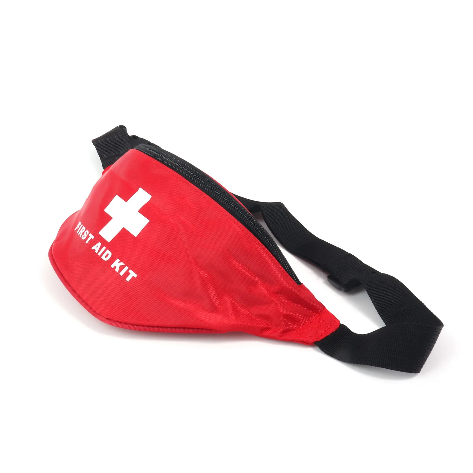 First Aid Fanny Pack Bag Red Travel Rescue Bag Empty Pouch First Responder Medicine Bag Pocket Container for Car Home Ourdoors