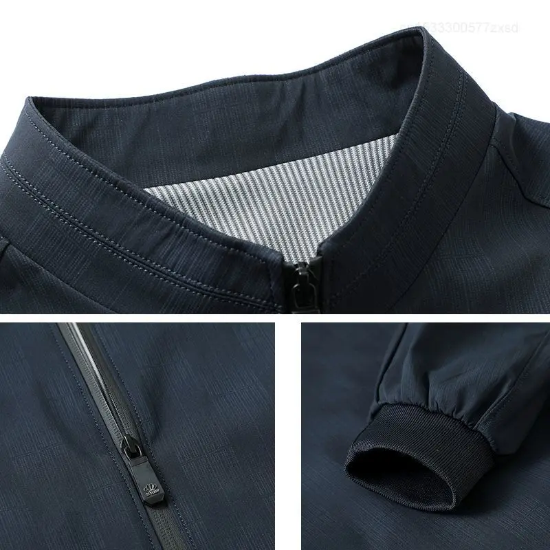 Xiaomi Romon เสื้อแจ็คเก็ตวัยกลางคนผู้ชายฤดูใบไม้ผลิและฤดูใบไม้ร่วงส่วนบางส่วนธุรกิจ Casual Stand-up COLLAR JACKET Coat Men