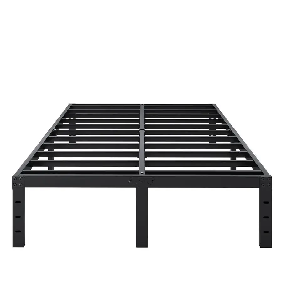 

Size Bed Frame, 14 Inch Heavy Duty Metal Platform Bed Frame No Box Spring Needed, Storage Space, No Noise, Easy Assembly