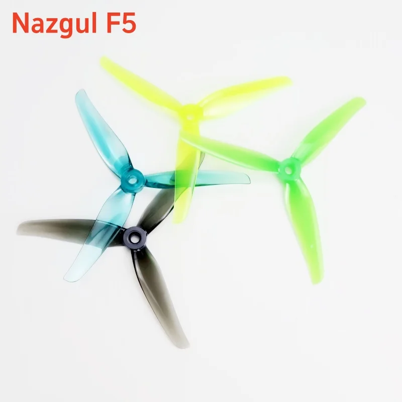 2 คู่ไอไฟลท์ นาซกูล F5/5140 5 นิ้ว 3 ใบพัดพร้อมรูยึด 5 มม.สำหรับ FPV เรซซิ่งฟรีสไตล์ 5 นิ้วโดรน